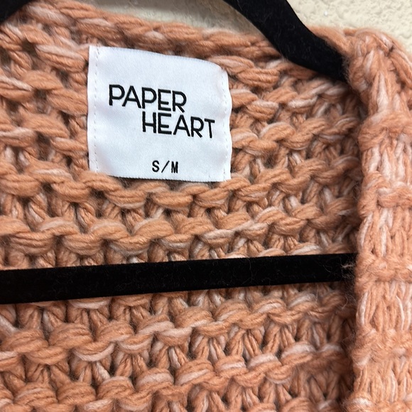 Paperheart Australian boho chunky knit cardigan sweater size S/M - Picture 3 of 6